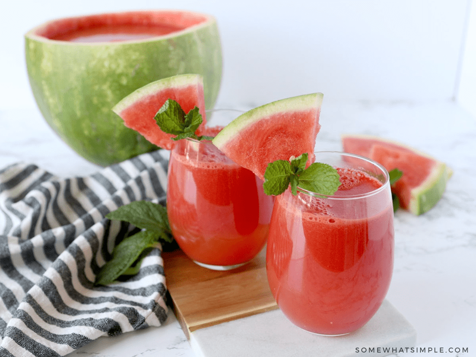 The Most Delicious Drink for a Summer Day: Watermelon Punch recipe and more!