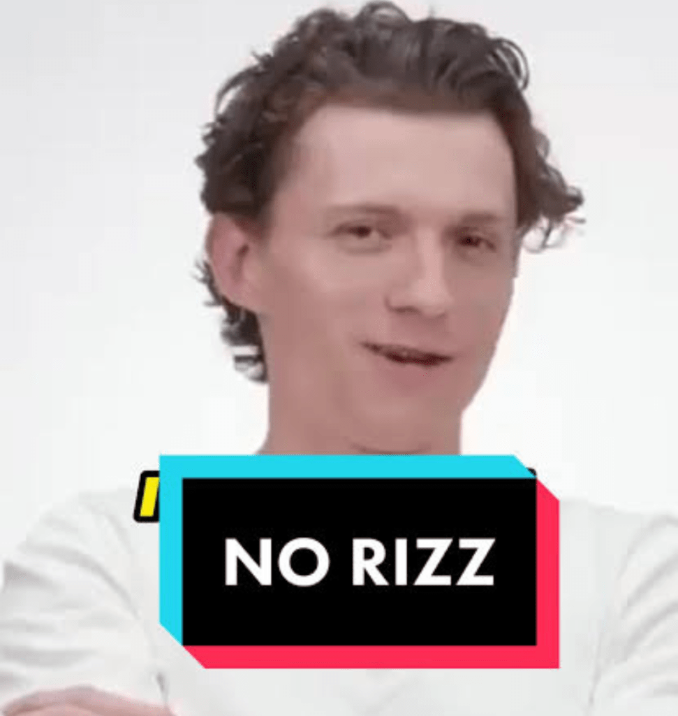 Tom Holland role in Rizz' word - history